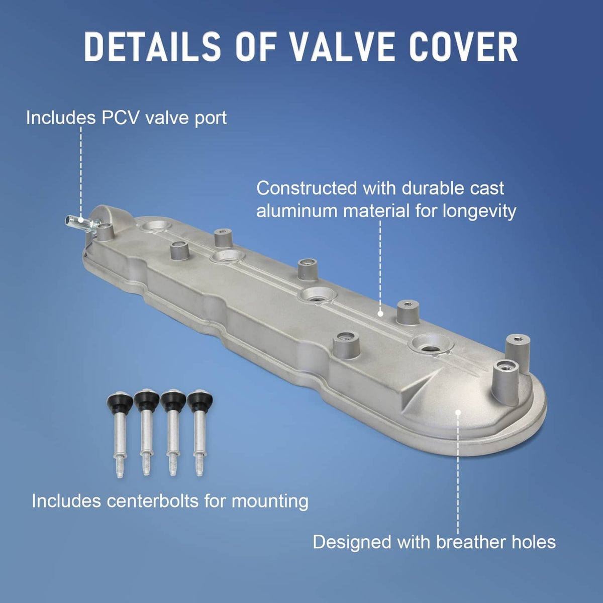 Bethesda Industrial Left Driver Side Valve Cover 12570427 For Cadillac 1999-2008 Chevy GMC Pontiac