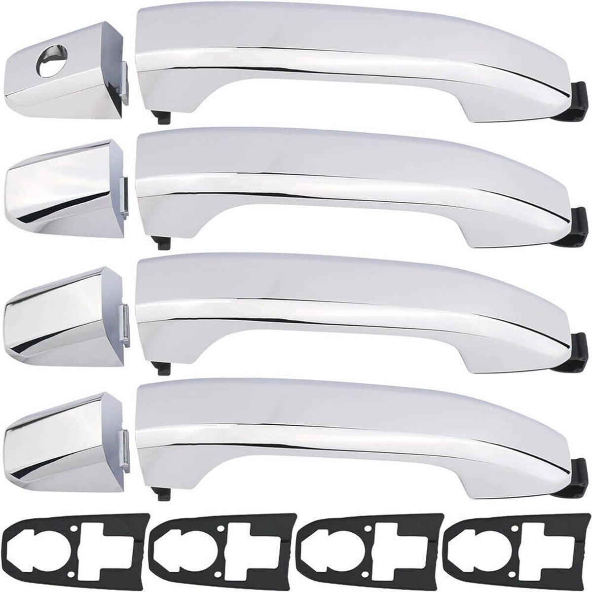 Bethesda Industrial 4Pcs Chrome Exterior Door Handle For 2014-2017 Chevrolet Silverado 1500 22923598