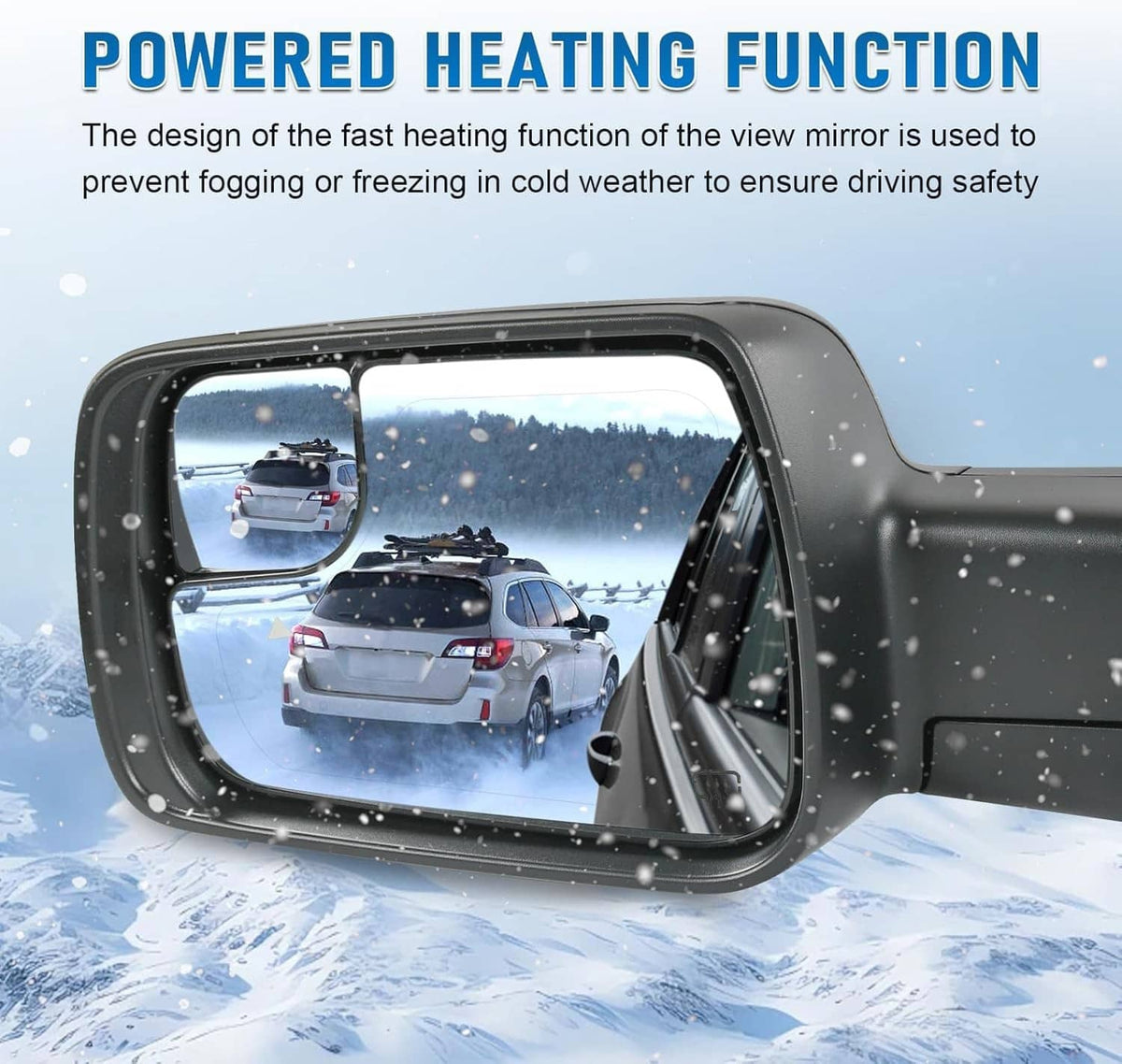 Bethesda Industrial For Dodge Ram 1500 2019-2024 Left Driver Side Mirror Heated Signal Blind Spot