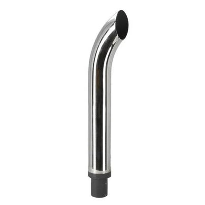 Bethesda Industrial Exhaust Stack - 2-3/8" x 27" Curved Chrome fits International fits Oliver
