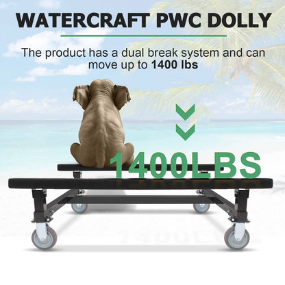 Bethesda Industrial Watercraft Dolly max 1400lbs For Kawasaki Sea-Doo Jet Ski Stand Storage Cart PWC