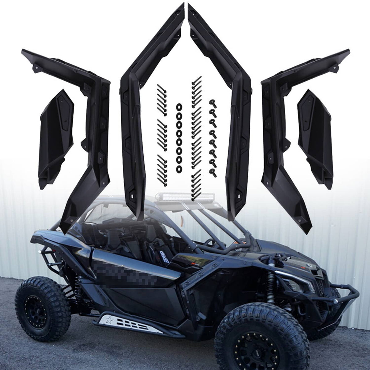 Bethesda Industrial UTV Extended Fender Flares Kits For Can-Am Maverick 1000 MAX 2017-2023 715002973