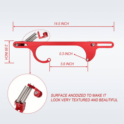 Bethesda Industrial Red Aluminum Throttle Cable Carb Bracket For 4150 4160 Carburetor 350 SBC
