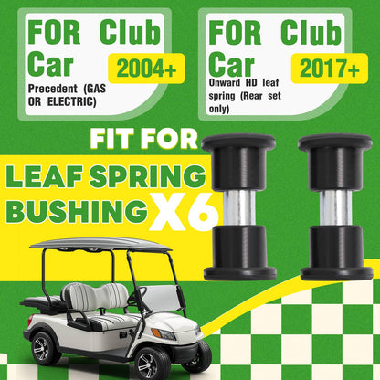 Bethesda Industrial For Club Car Precedent Onward Golf Cart Leaf Spring Bushing Set- Full Kit