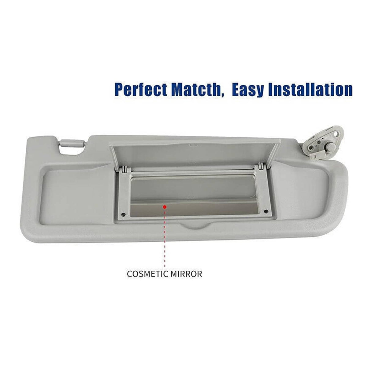 Bethesda Industrial Pair Driver & Passenger Side Light Gray Sun Visor For 2006-2011 Honda Civic
