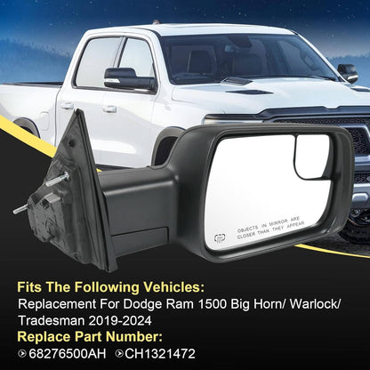 Bethesda Industrial 68276500AH For 2019-2024 Ram 1500  Heated Mirror w/Power Fold Signal Light Right