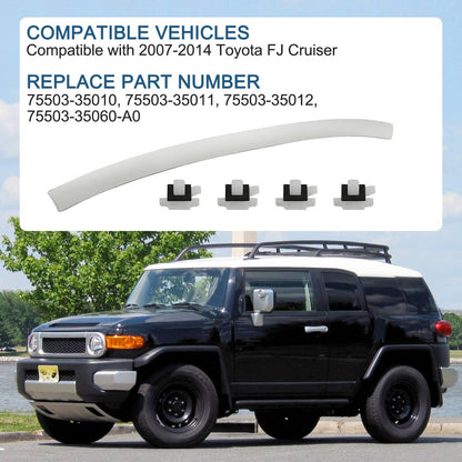 Bethesda Industrial Front Windshield Upper Reveal Molding for 07-14 Toyota FJ Cruiser 75503-35061-A0