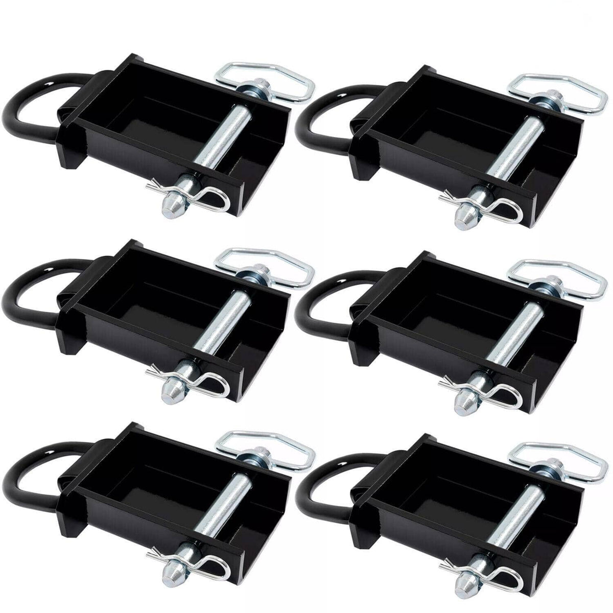 Bethesda Industrial 6PK Heavy-Duty 12,000 Lbs Removable D-Ring Stake Pocket For Flatbed/Trailers