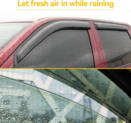 Bethesda Industrial Window Visors Rain Sun Guard for 99-06 Chevy Silverado GMC Sierra Extended Cab
