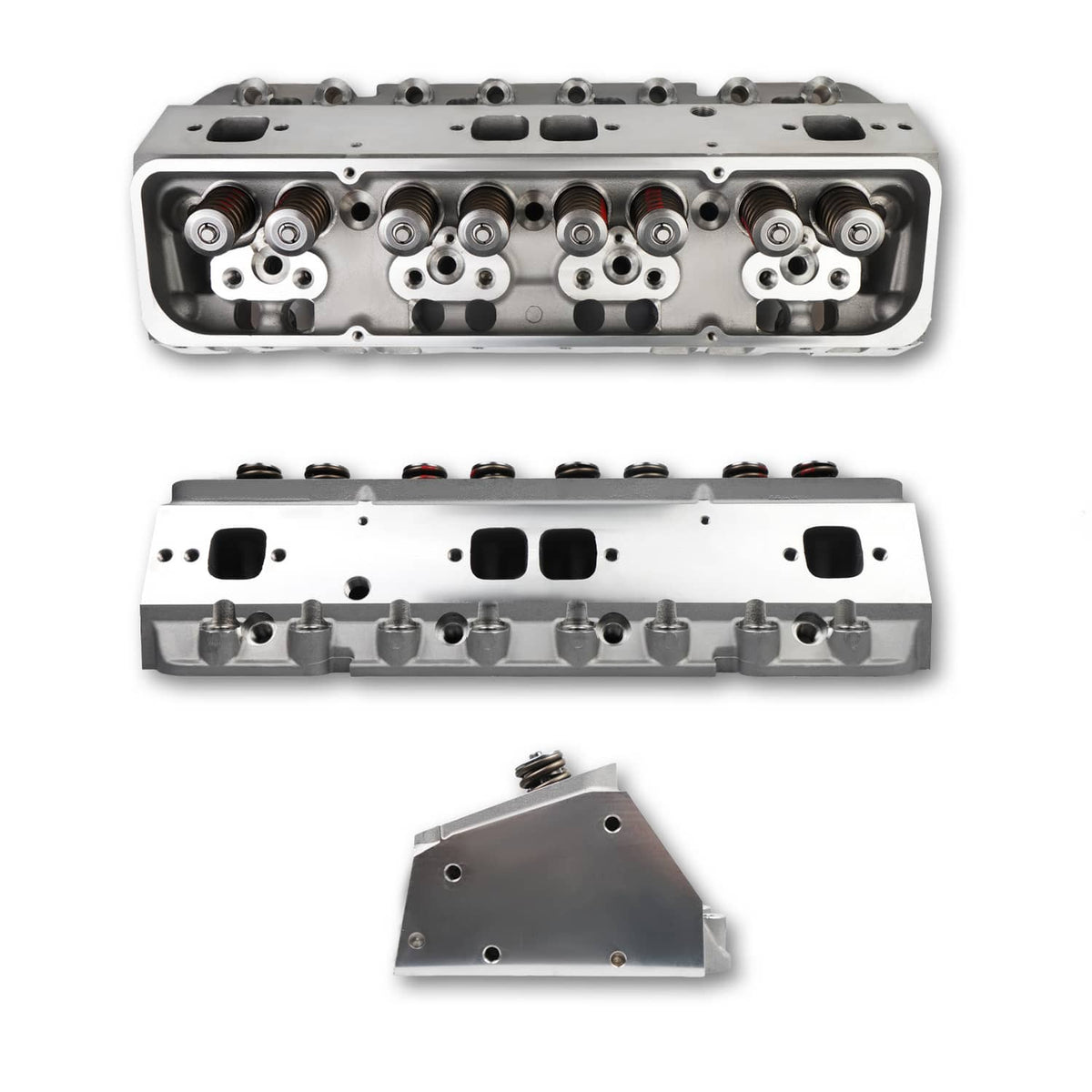 Bethesda Industrial 2x Aluminum Cylinder Heads Fit For SBC Chevy 350 190cc 64cc 2.02/1.60 Angle New