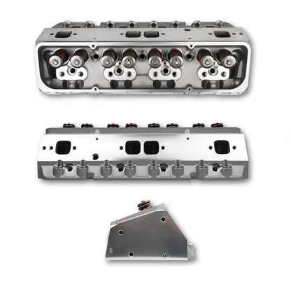 Bethesda Industrial 2x Aluminum Cylinder Heads Fit For SBC Chevy 350 190cc 64cc 2.02/1.60 Angle New