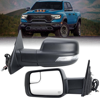 Bethesda Industrial Left Driver Side Mirror Heated Power Folding For 2019-2024 Ram 1500 68462769AB