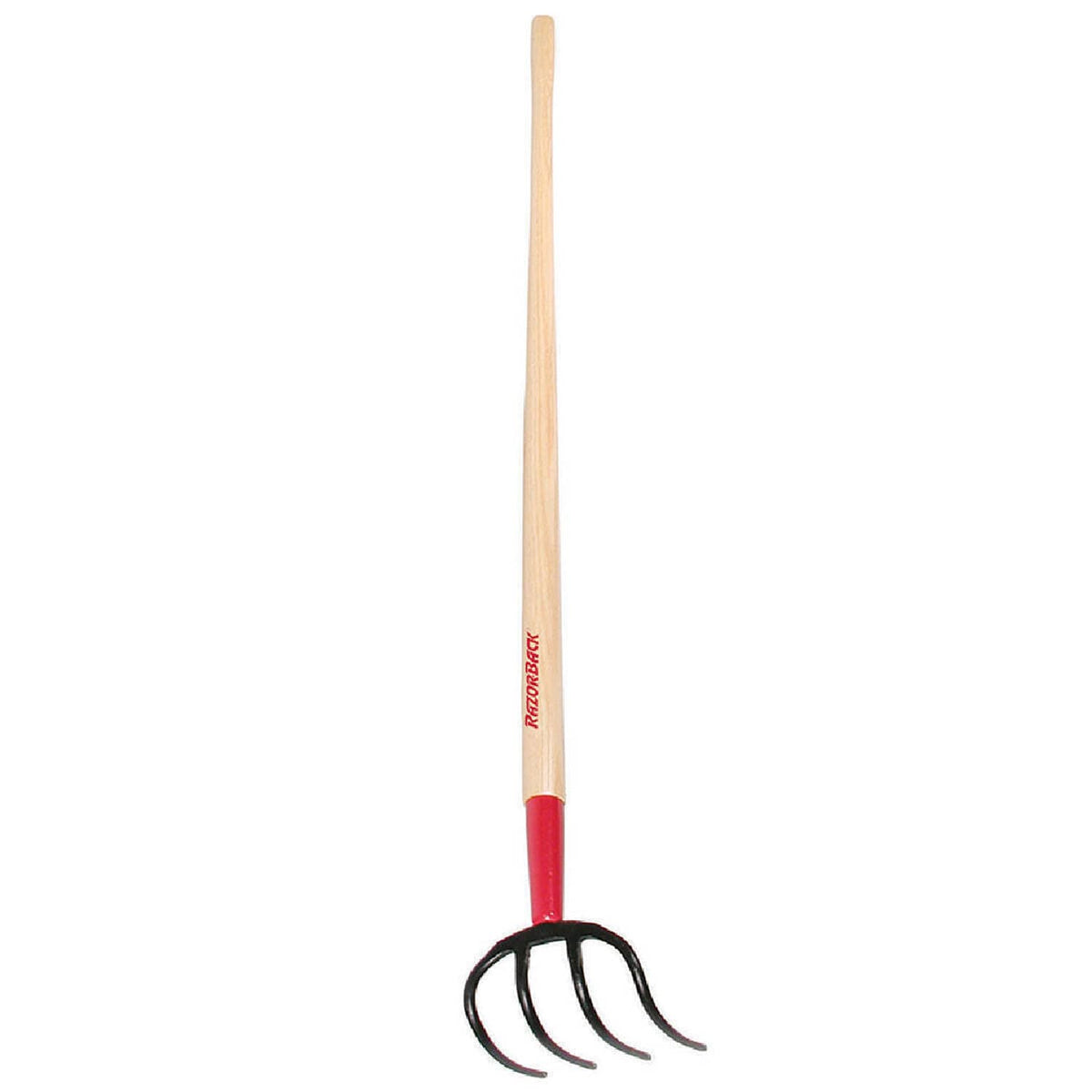 Bethesda Industrial Razor-Back 75144 4-Tine Hook Forged with 54-inch Wood Handle