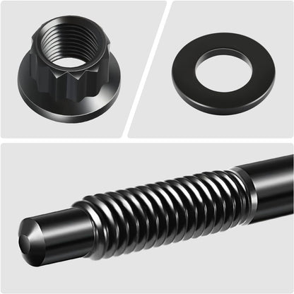 Bethesda Industrial Head Studs Bolts Kit Black For 2004-2020 Chevy GM 4.8L 5.3L 5.7L 6.0L 6.2L 7.0L