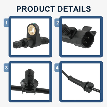 Bethesda Industrial ABS Wheel Speed Sensor Set For Dodge Nitro 2007 2010 2011 3.7L 4.0L Front Rear