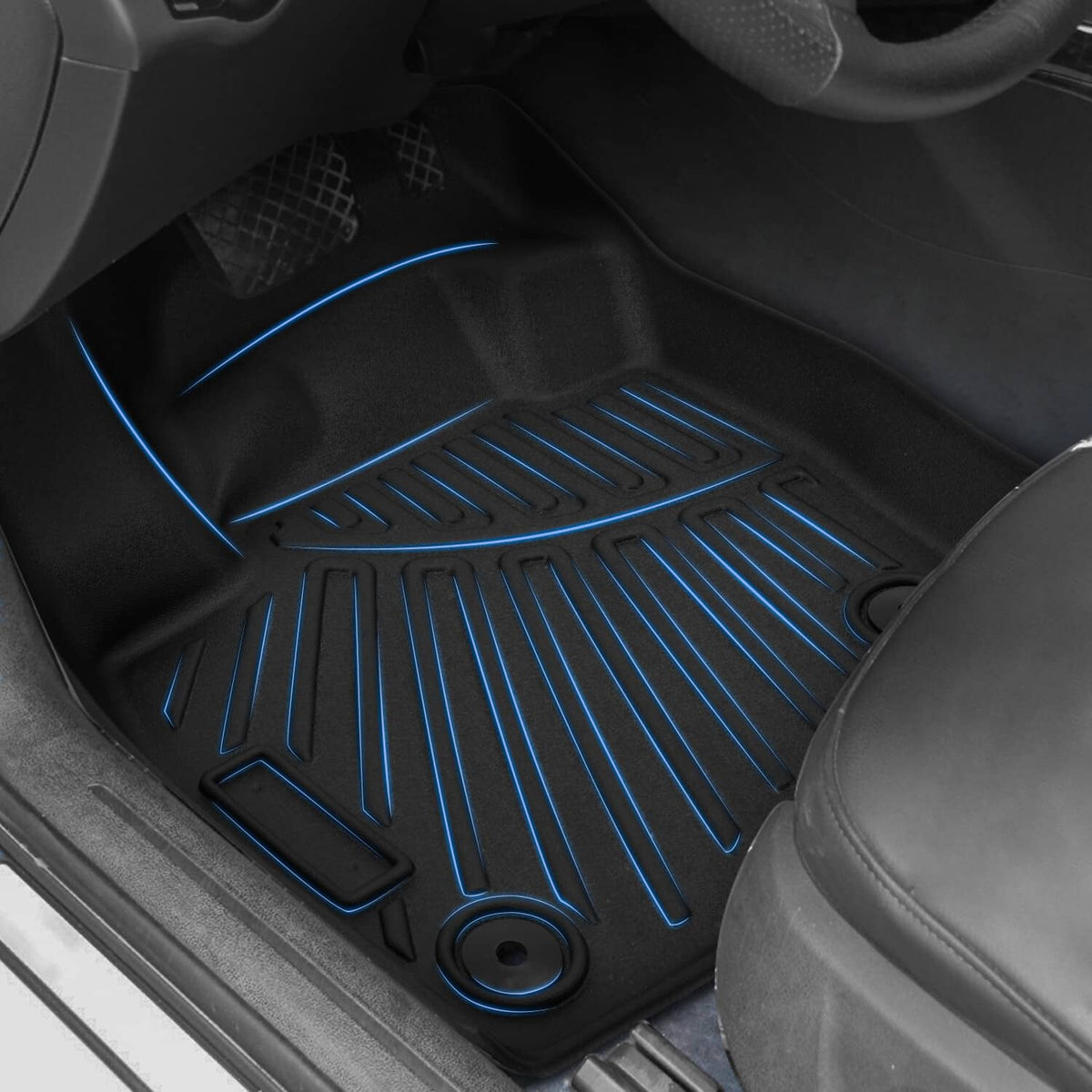 Bethesda Industrial All Weather 3D Floor Mats & Cargo Liner for 15-25 Ford Edge Waterproof TPE Liner