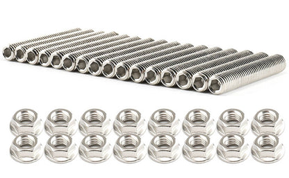Bethesda Industrial 16pcs Stainless Steel Exhaust Manifold Stud Nuts Set for Ford 4.6L 5.4L Liter V8