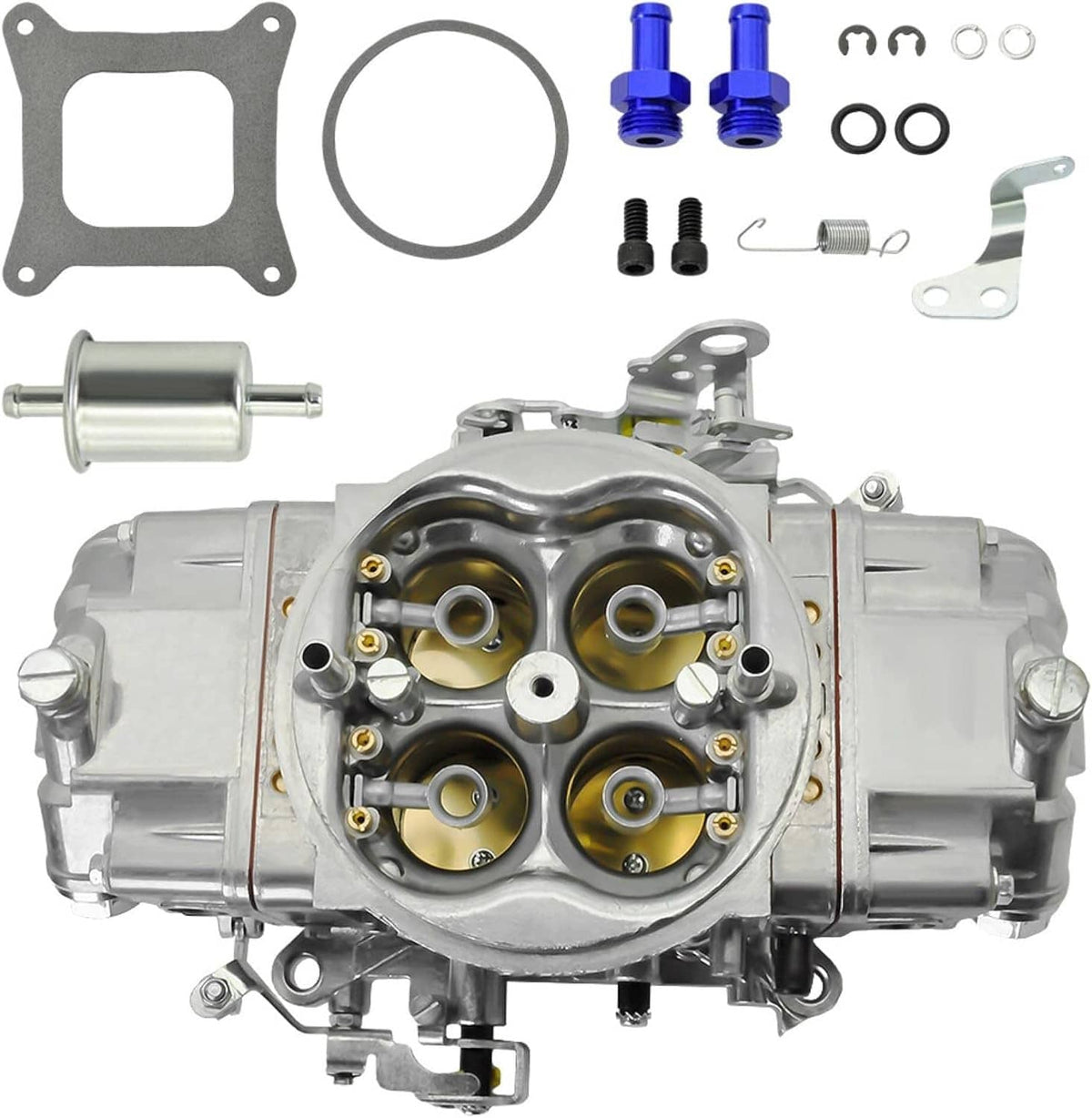 Bethesda Industrial Carb Fuel for Holley Quick BR-67199 650CFM Race Carburetor Double Pumper Replace