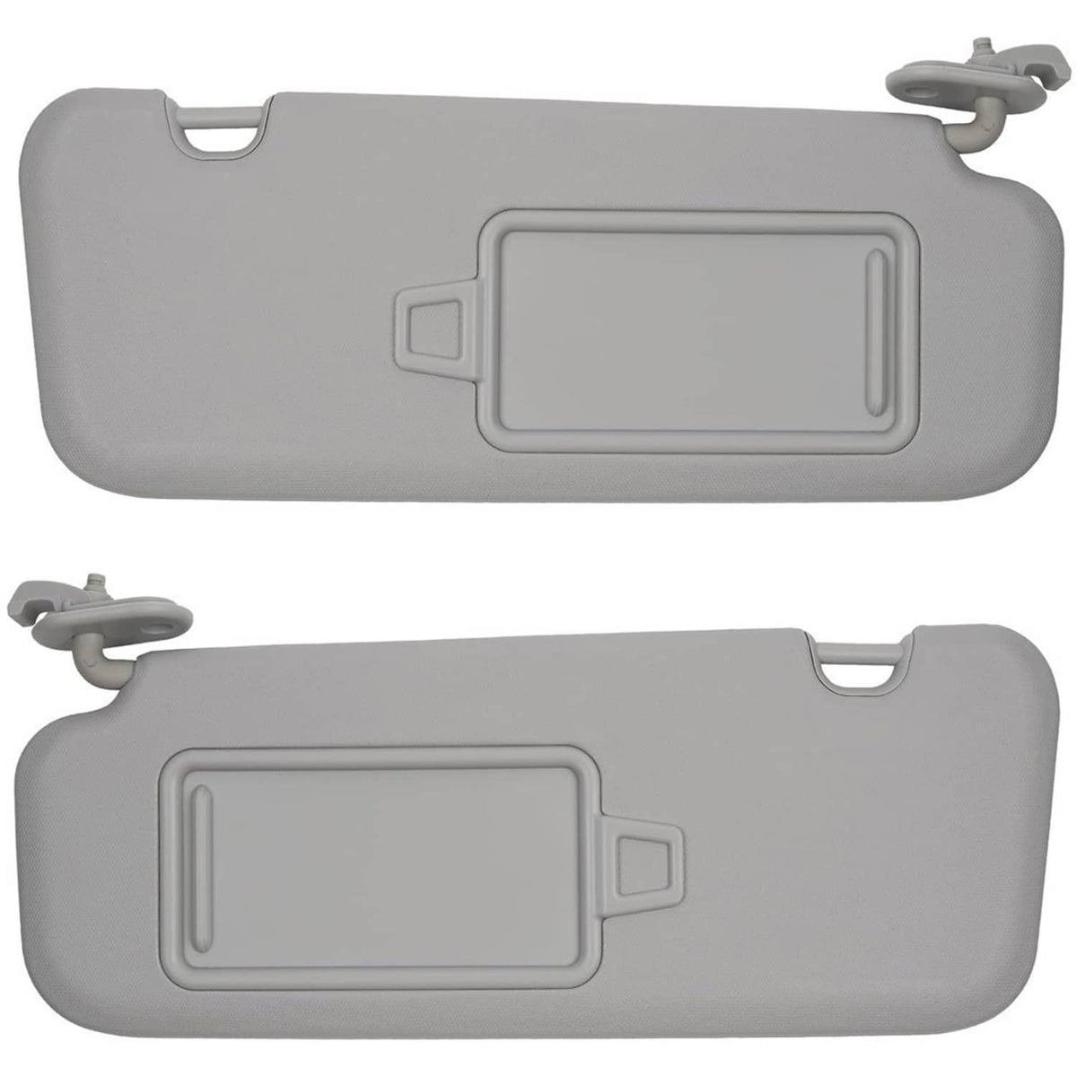 Bethesda Industrial 2Pcs Driver & Passenger Gray Sun Visor w/ Mirror for 2017-2019 Hyundai Elantra