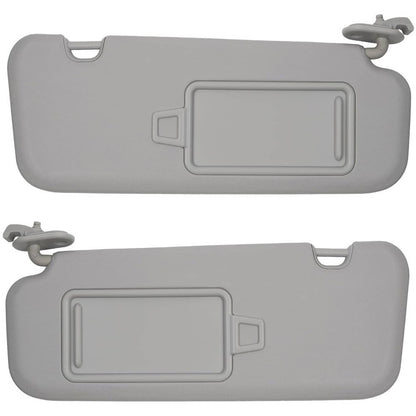 Bethesda Industrial 2Pcs Driver & Passenger Gray Sun Visor w/ Mirror for 2017-2019 Hyundai Elantra