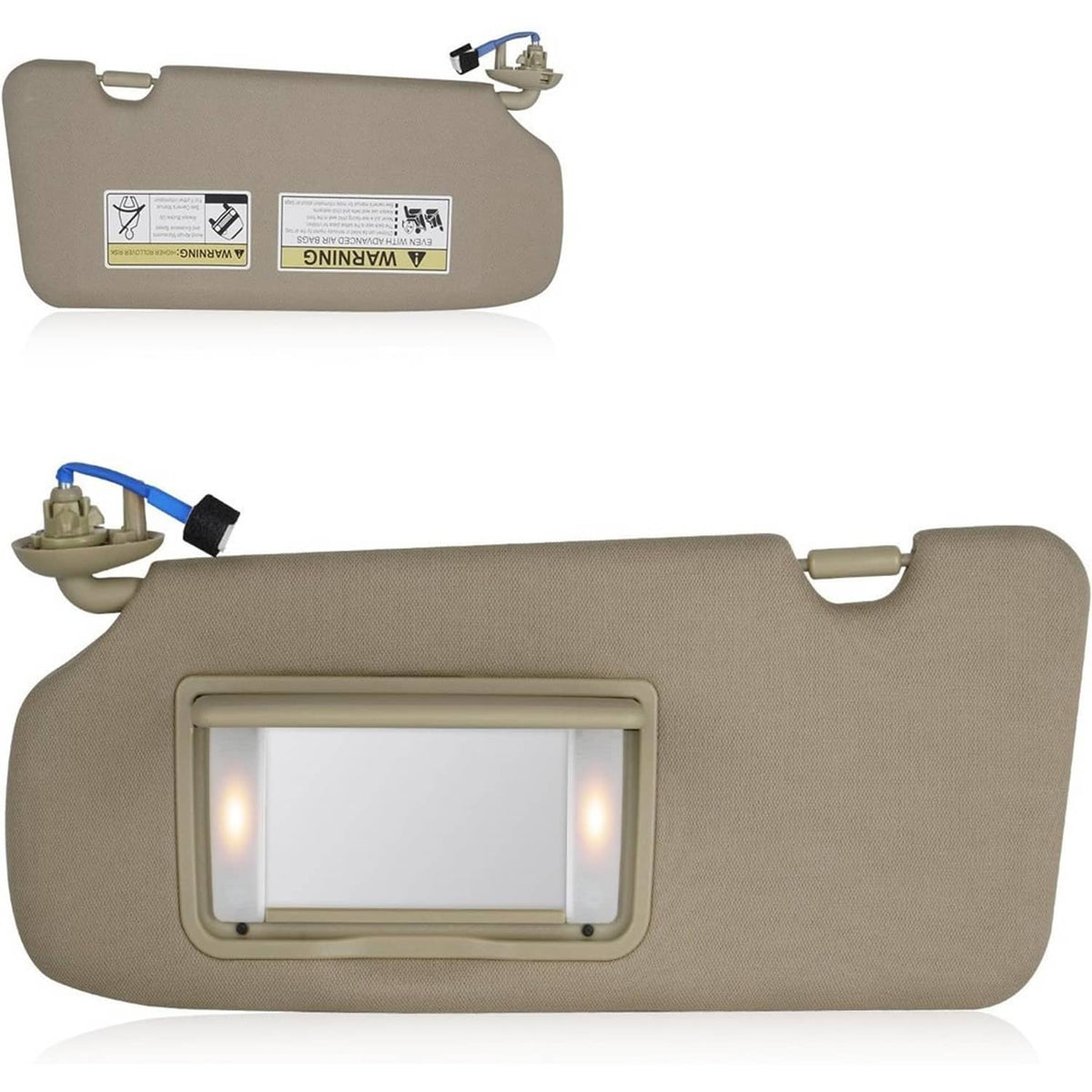 Bethesda Industrial Left Driver Side Sun Visor Beige w/Mirror & Light For 2017-2022 Honda CR-V CRV