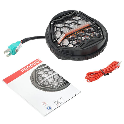 Bethesda Industrial Plug&Play 5.75'' LED Headlight with Hi/Low DRL For Harley StreetBob Super Glide