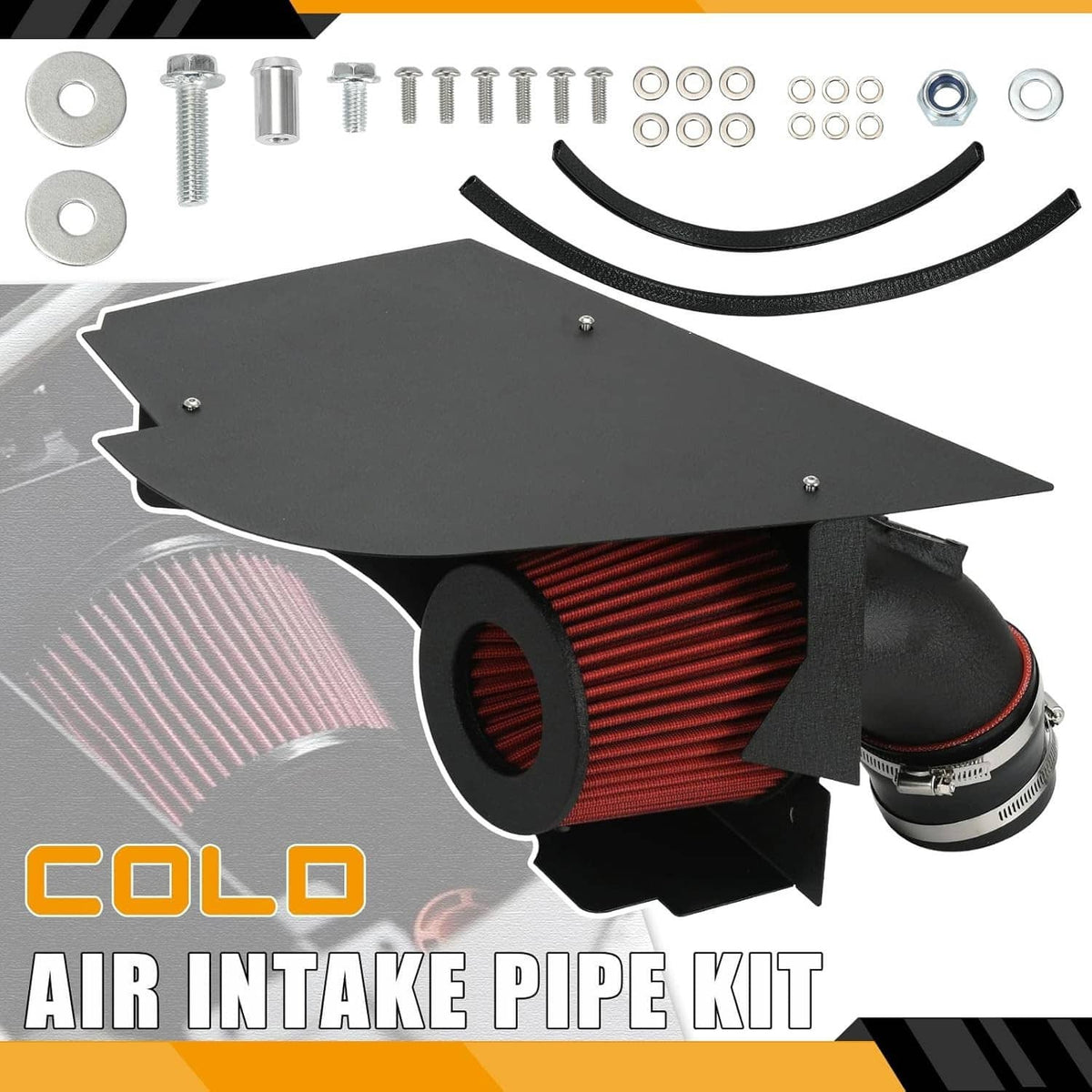 Bethesda Industrial 4" Cold Air Intake System Kit w/Red Filter For BMW 2019+ M340i G20 G21 B58 3.0L