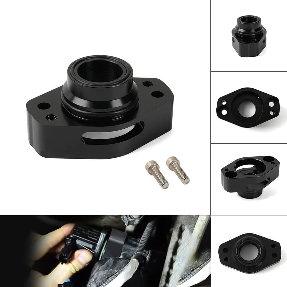 Bethesda Industrial Turbo Blow Off Valve Adapter BOV For 2016+ Ford F-150 2.7L 3.5L Ecoboost