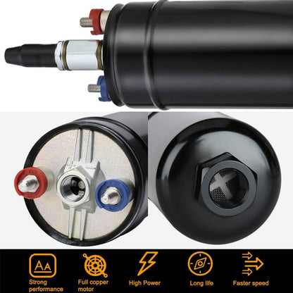 Bethesda Industrial 2L Billet High Flow Swirl Fuel Surge Tank AN6 Fitting & 044 External Fuel Pump