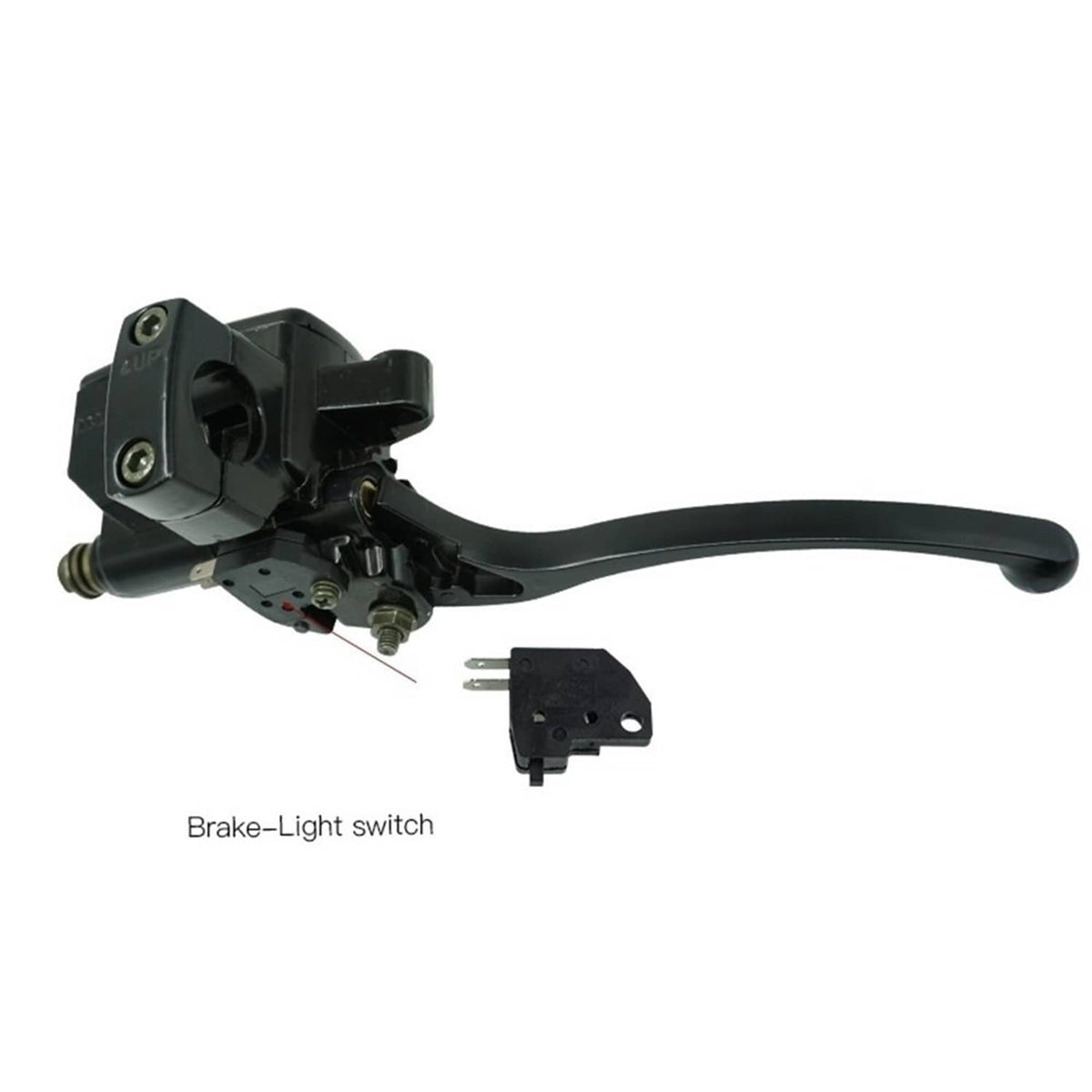 Bethesda Industrial Black 1" 25mm Left Clutch Lever Right Hydraulic Brake Master Cylinder Lever