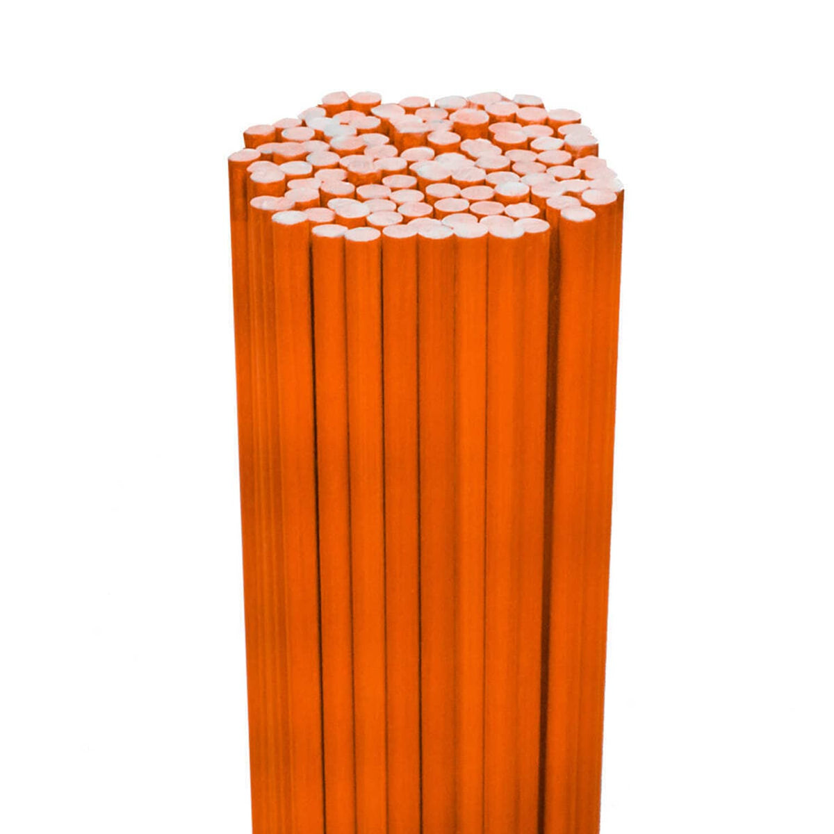Bethesda Industrial 100 Pack of 48 Inch Long Orange Driveway Markers Snow Stakes