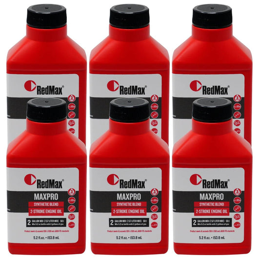 Bethesda Industrial 6PK RedMax 598817702 MAXPRO Synthetic Blend 2-Stroke Engine Oil 5.2 fl. oz.