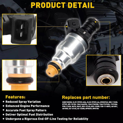 Bethesda Industrial 8x Fuel Injectors 42lb 440cc for Chevrolet Camaro Corvette Impala 0280150558