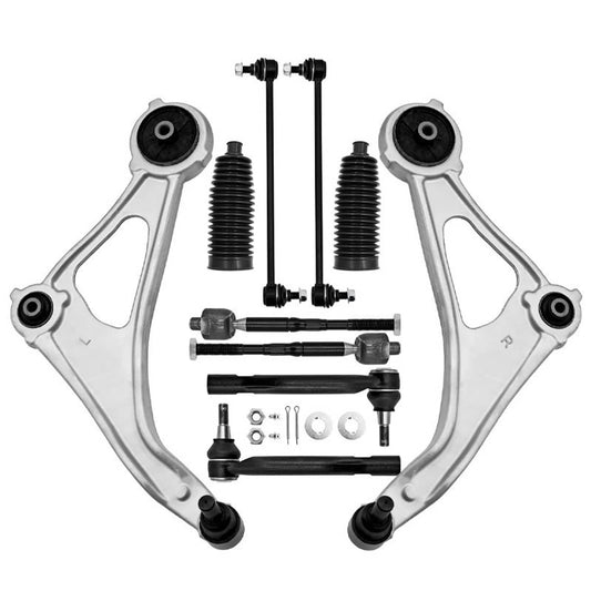 Bethesda Industrial 10Pcs Front Lower Control Arm Sway Bar Tie Rod Set For 2013 2014 Nissan Altima