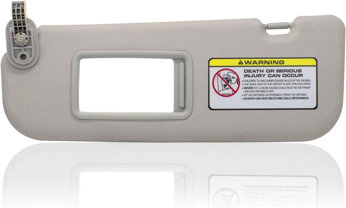 Bethesda Industrial Grey Sun Visor Makeup Mirror Left-Driver Side For 2011-2016 Hyundai Elantra MD