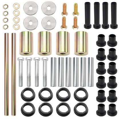 Bethesda Industrial Rear Left & Right A-Arm Bushing Shafts Blots Kit for 03-10 Polaris Sportsman 500