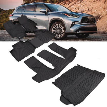 Bethesda Industrial For Toyota Highlander 2020-2025 Cargo Mats Floor Mats Backrest Mat Trunk Liners