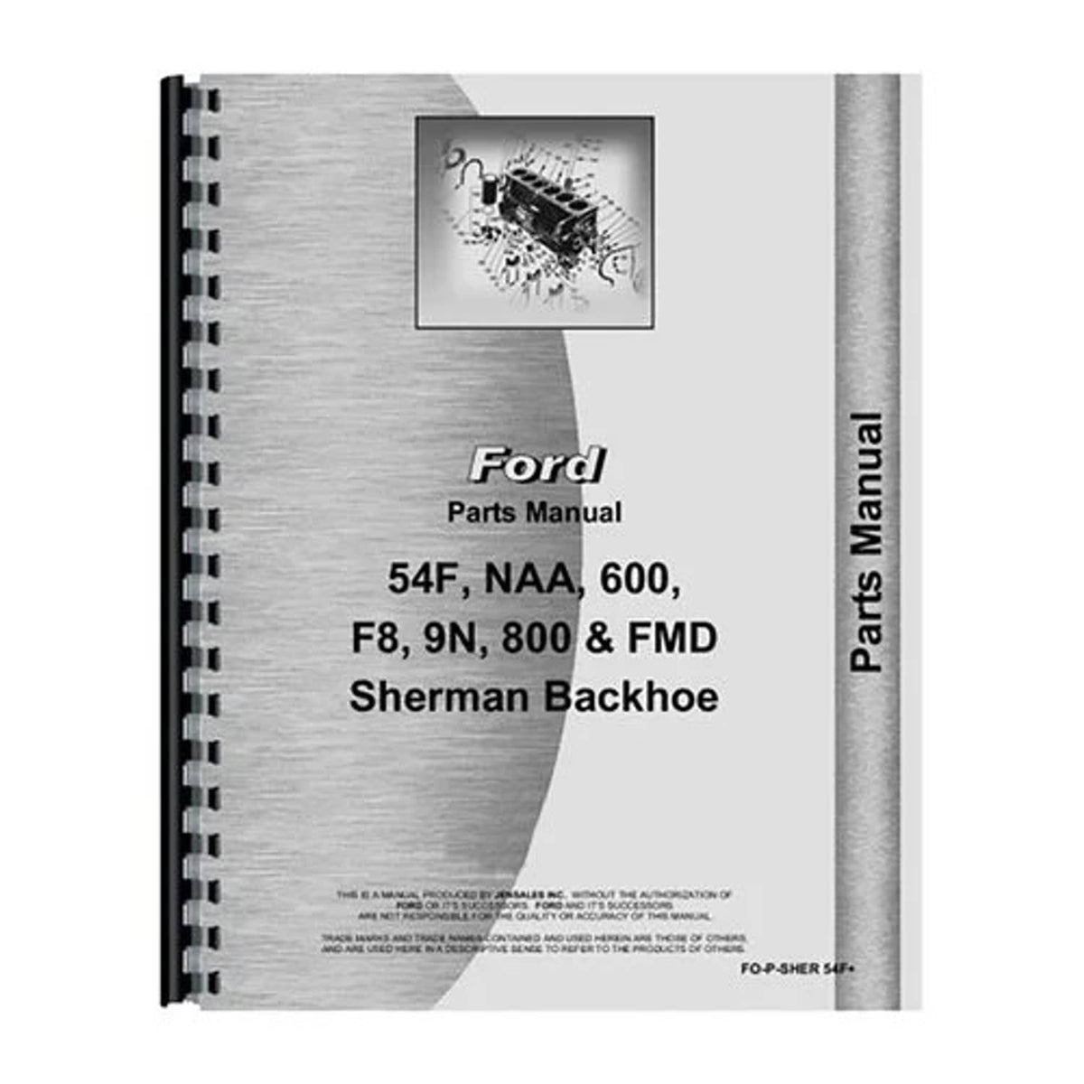 Bethesda Industrial Parts Manual fits Ford NAA 9N 600 800
