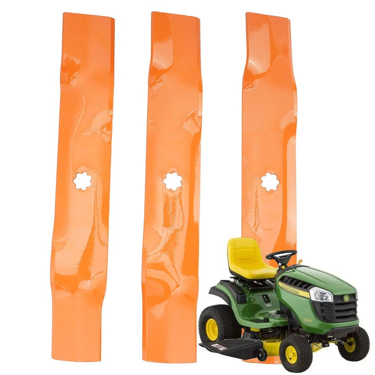 Bethesda Industrial GY20852 Mower Deck Blades Fit for John Deere 48 inch D140 E140 D160 (3Pack)