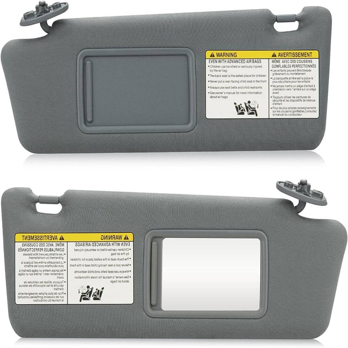 Bethesda Industrial New Pair Sun Visor Set LH Driver & RH Passenger Side For 2005-2015 Toyota Tacoma
