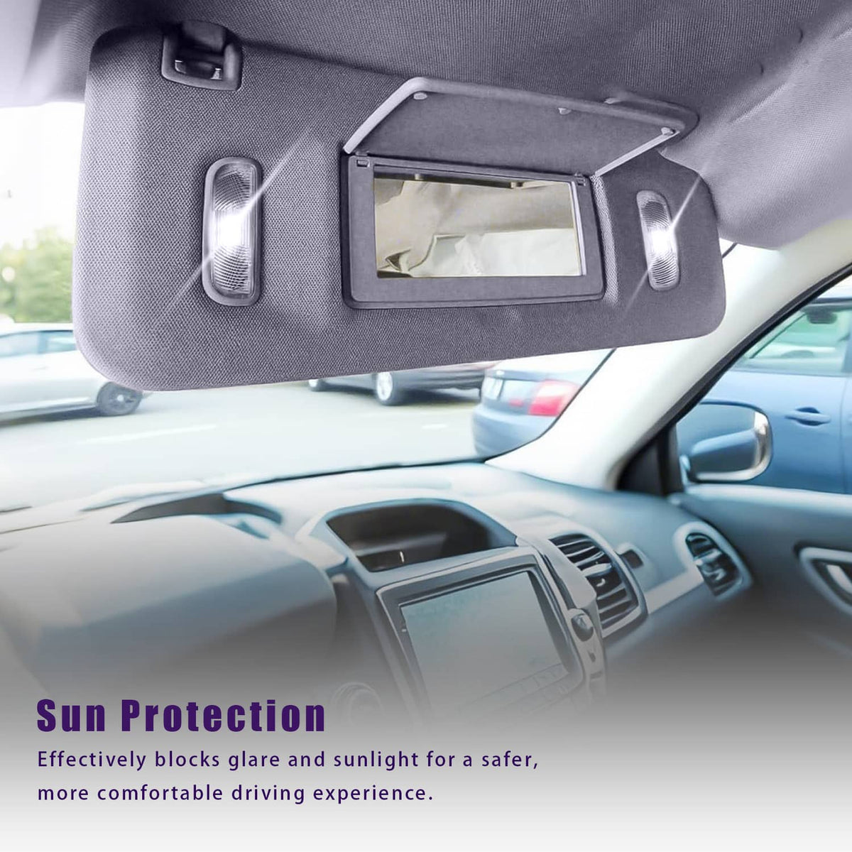 Bethesda Industrial Right Side Sunvisor 23459646 For 2015-2019 Chevrolet Silverado 1500 2500 3500