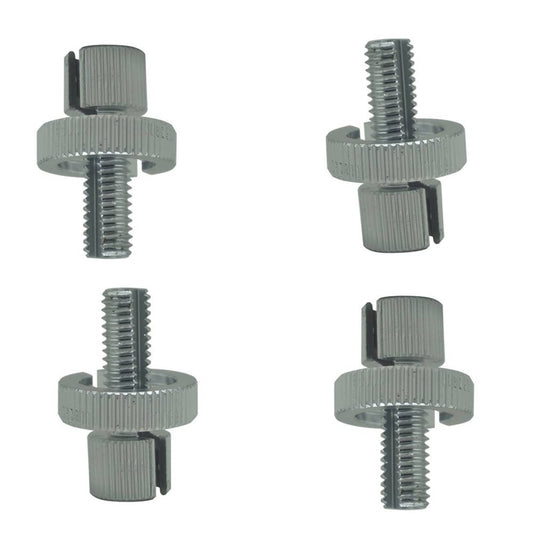 Bethesda Industrial 4pc 8mm Brake Clutch Cable Adjuster Nut Bolts 34-67090 For Honda CB350 (Silver)