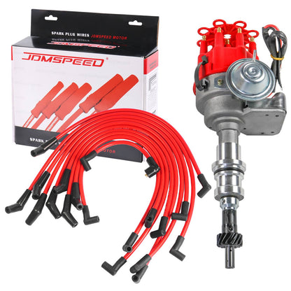Bethesda Industrial FOR SMALL BLOCK FORD 289-302 Small HEI Distributor + SPARK PLUG WIRES