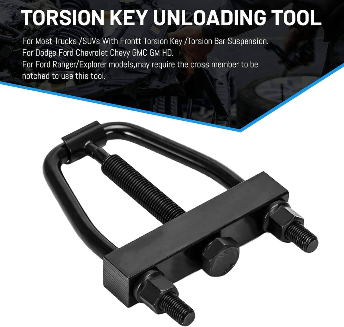 Bethesda Industrial Black Torsion Bar Key Installation Removal Tool For Chevy GM Dodge Trucks SUVs
