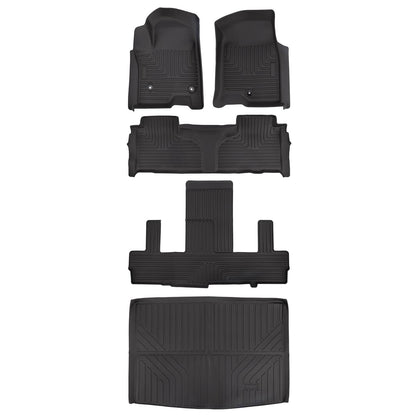 Bethesda Industrial 3D Floor Mats ForChevrolet Suburban GMC Yukon XL 2nd Row Bucket Seats 2021-2025