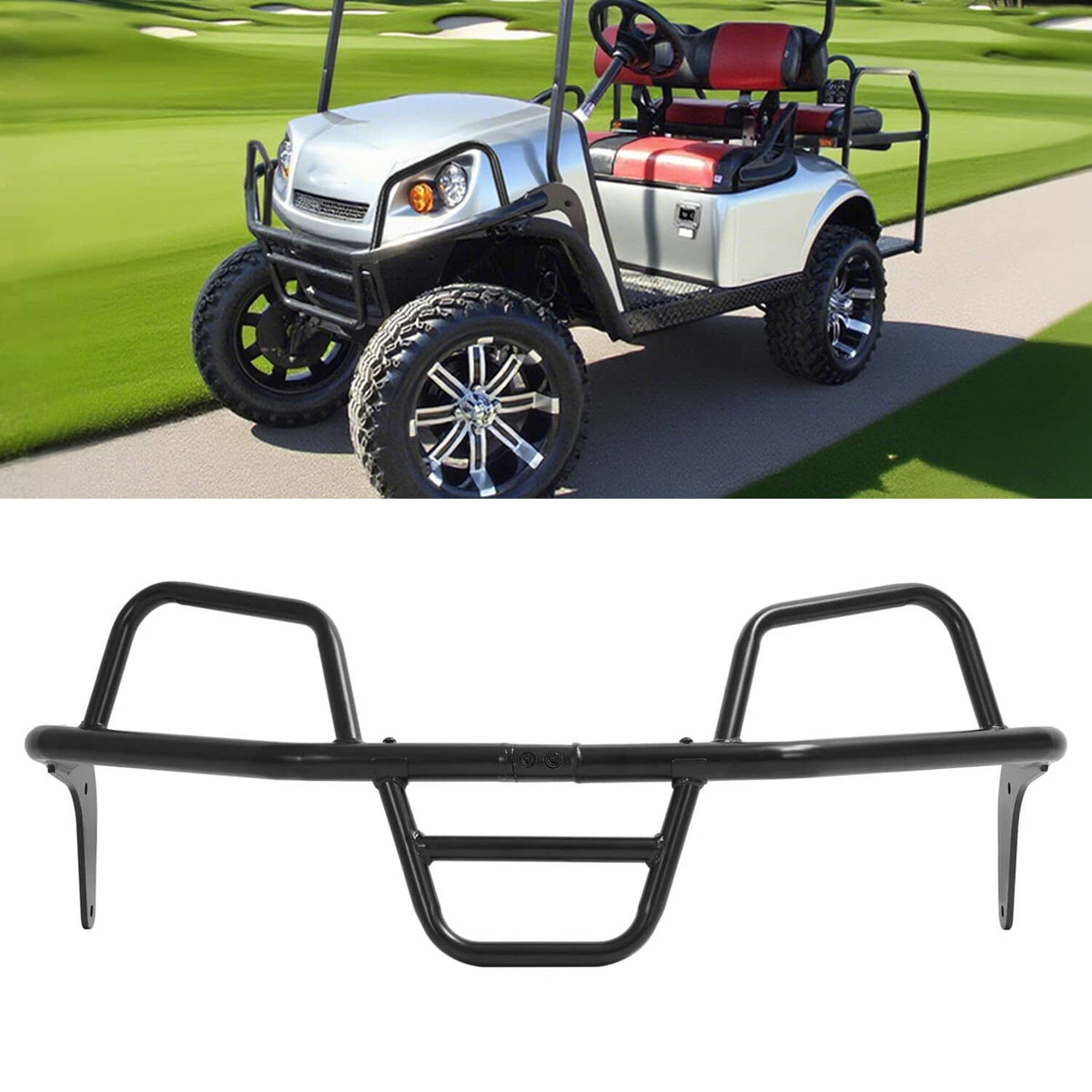 Bethesda Industrial Powder Coated Front Brush Guard For EZGO Express L4 S4 L6 S6 2012-Up Golf Cart