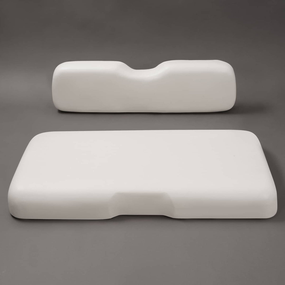 Bethesda Industrial White Golf Cart Front Seat Bottom Cushion Backrest For EZGO RXV 2008-Up Models