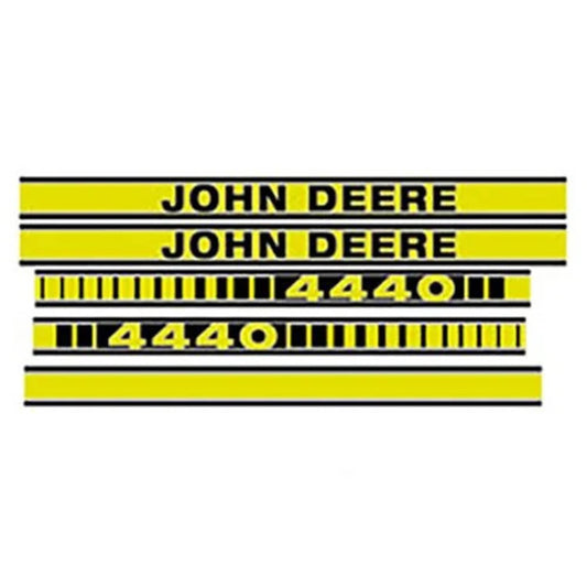 Bethesda Industrial Tractor Decal Set Hood 4440 Yellow fits John Deere 4440 R65855 R65859 R65862