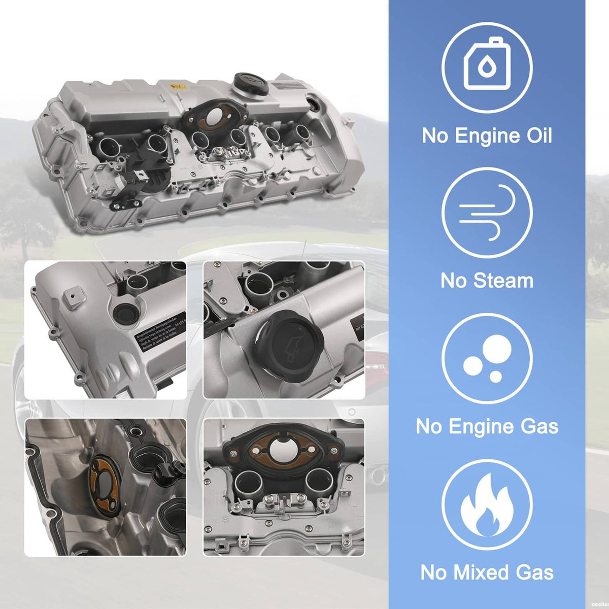 Bethesda Industrial Upgrade Aluminum Valve Cover for BMW N52 E70 E82 E90 E91 328i 528i 128i X3 X5