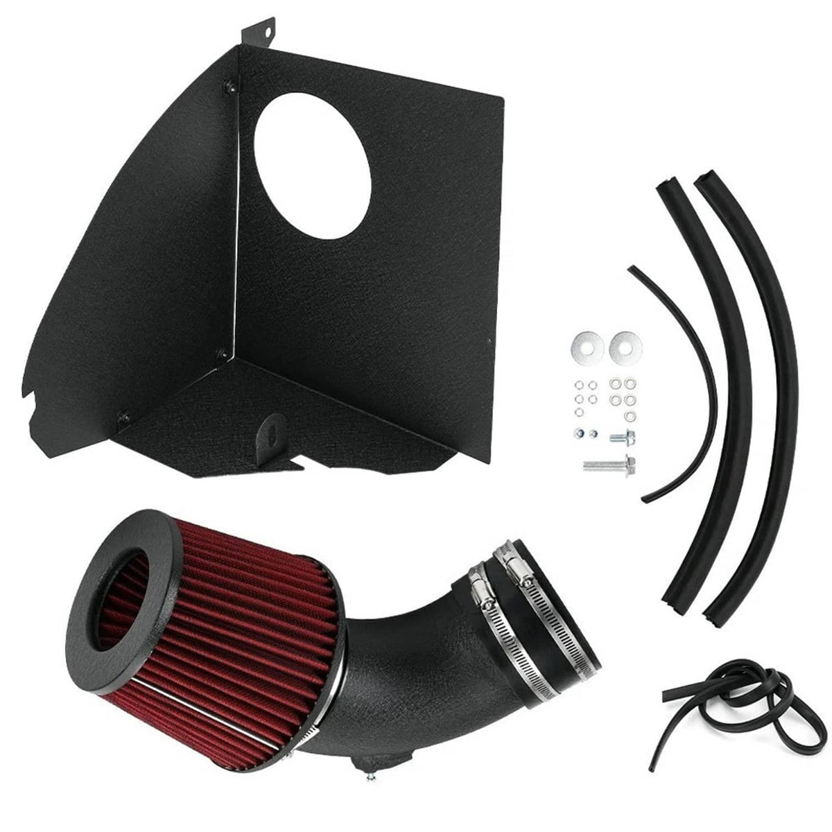 Bethesda Industrial 4" Cold Air Intake System Kit w/Red Filter For BMW 2019+ M340i G20 G21 B58 3.0L